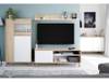 Buffet 3 portes - L154cm Blanc - Bois manufacturé - Matière plastique - 40 x 75 x 154 cm