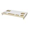 Réhausseur d'écran Ringsted Blanc - Bois manufacturé - 54 x 5 x 30 cm