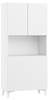 Sekretär MEGAN 80x36-99x175 Weiß