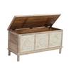 Mala - Coffre de rangement en manguier Blanc - Bois massif - 40 x 50 x 100 cm