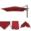 Revêtement rechange parasol HWC-A39 3x3m Rouge - Textile - 286 x 7 x 286 cm