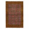 Tapis d'orient BAKHTEARI 1 Marron - Fourrure véritable - 123 x 20 x 184 cm
