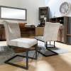 Lot de 2 chaises velours design - VIVI Gris