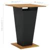 Table de bar Noir - Matière plastique - Polyrotin - 80 x 110 x 80 cm