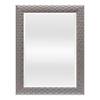 Miroir mural Ocre Argenté / Gris - Gris argenté - 64 x 84 cm