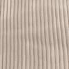 Klassischer Sitzsack + Hocker, Cord Beige