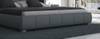 Polsterbett Luna 180x200 cm mit LED Grau