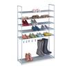 Étagère à chaussures compartiment bottes Gris