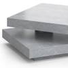 Couchtisch „Elias“ Beton 360° drehbar Grau - Holz teilmassiv - 70 x 34 x 70 cm