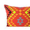 Coussin motif tribal rouge 45*45 Rouge - Textile - 45 x 45 x 12 cm