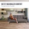 Schlafsofa HWC-K65 Grau - Textil - 190 x 83 x 87 cm