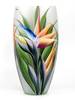 Vase en verre peint à la main Vert - Verre - 16 x 30 x 16 cm