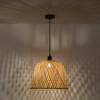 Suspension Raku en Bambou Beige - Bambou - 40 x 120 x 40 cm