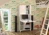 Sekretär MEGAN 80x36-99x175 Weiß