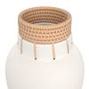 Vase Greco Blanc - Pierre - 17 x 23 x 17 cm