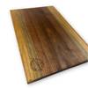 Schneidebrett Nussholz Baumkante Braun - Massivholz - 23 x 2 x 33 cm