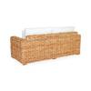 Cassiopée - Canapé de jardin en rotin 3 Marron - Textile - 110 x 88 x 110 cm