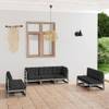 Ensemble de salon de jardin Gris