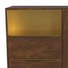 Buffet Taiko Marron - Bois massif - 100 x 85 x 40 cm