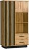 Highboard LAMIA Braun - Holzwerkstoff - 90 x 159 x 40 cm