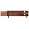 Meuble tv Marron - Métal - Bois/Imitation - 115 x 39 x 115 cm