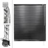 Aluminium Jalousie 120x130 cm Schwarz Schwarz - Metall - 4 x 130 x 121 cm