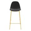Tabouret de bar Henrik 65cm (Lot de 2) Noir - Textile - 40 x 88 x 42 cm