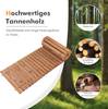 Ausrollbarer Garten-Holzweg 245 × 55 cm Braun - Massivholz - 55 x 2 x 245 cm