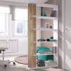 Étagère Lugo 5 étagères Blanc - Bois manufacturé - 90 x 180 x 25 cm