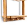 Étagère de salle de bain Bambou 3 étages Marron - Argenté - Bambou - Métal - 10 x 70 x 29 cm