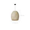 Suspension Ketut Marron - Fibres naturelles - 40 x 45 x 40 cm