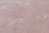 Tapis lavable en coton, ITZA Rose clair