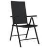 Ensemble de salle à manger de jardin Noir - Métal - 80 x 74 x 80 cm