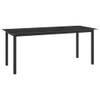 Table de jardin Noir - Métal - 190 x 74 x 190 cm