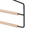 Lot de 15 cintres à pantalon Noir - Marron - Bois manufacturé - Métal - 37 x 26 x 1 cm