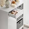 Armoire salle de bain BZR77-W Blanc - Bois/Imitation - Bois manufacturé - 80 x 91 x 38 cm