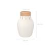 Vase Greco Blanc - Pierre - 17 x 23 x 17 cm