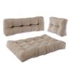 Palettenkissen Classic 3er Set Sand Eiche Dekor