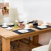 6 teiliges Tischset schwarz Schwarz