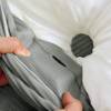 Großes ergonomisches Keilkissen Kord Grau - Breite: 180 cm