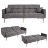 Schlafsofa HWC-K65 Grau - Textil - 190 x 83 x 87 cm