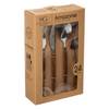 Besteck-Set AMAZONIE, 24-teilig Braun - Metall - 7 x 28 x 17 cm