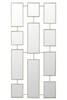 Miroir 11parties metal argent H. 47,5cm Métal - 12 x 12 x 12 cm