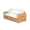 Cassiopée - Canapé de jardin en rotin 3 Marron - Textile - 110 x 88 x 110 cm