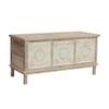 Mala - Coffre de rangement en manguier Blanc - Bois massif - 40 x 50 x 100 cm