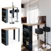 Bartisch Braun - Grau - Holzwerkstoff - 57 x 106 x 117 cm