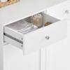 Wäscheschrank BZR33-W Weiß - Breite: 78 cm