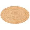 Handgefertigt Jute Teppich Nele Rund 120 x 120 cm