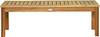 Gartenbank Massivholz 3-Sitzer Braun - Massivholz - Holzart/Dekor - 34 x 44 x 132 cm
