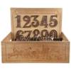 Numéro de maison en fonte Chiffre 5 Métal - 8 x 12 x 1 cm